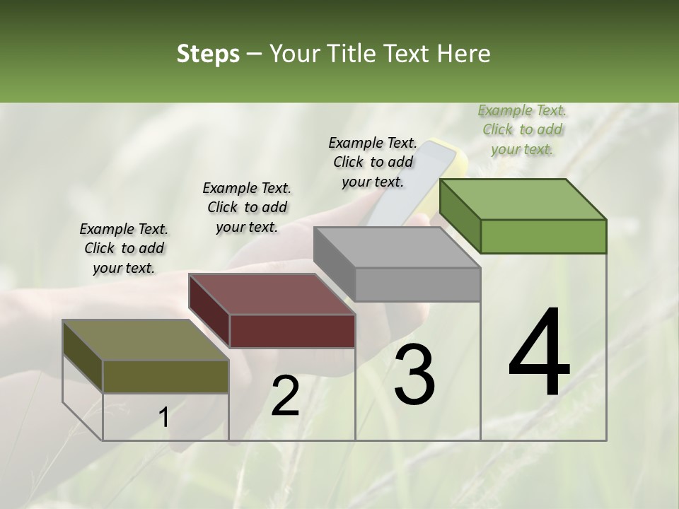 A Person Holding A Cell Phone In Their Hand PowerPoint Template