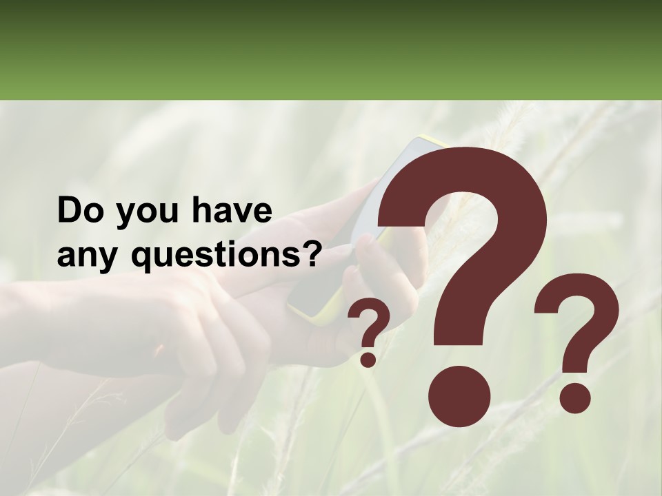 A Person Holding A Cell Phone In Their Hand PowerPoint Template