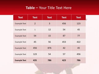 A Red Rose With Drops Of Water On It PowerPoint Template