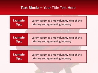 A Red Rose With Drops Of Water On It PowerPoint Template