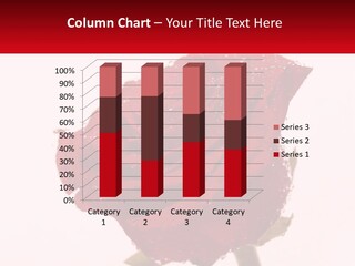 A Red Rose With Drops Of Water On It PowerPoint Template