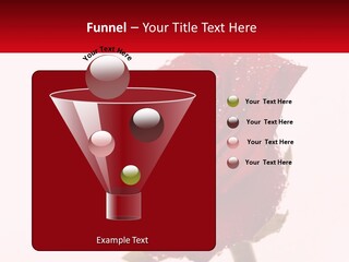 A Red Rose With Drops Of Water On It PowerPoint Template