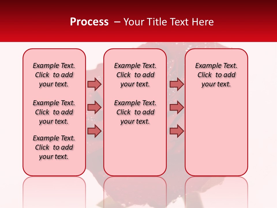 A Red Rose With Drops Of Water On It PowerPoint Template
