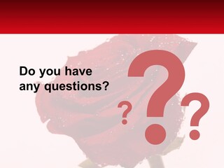 A Red Rose With Drops Of Water On It PowerPoint Template