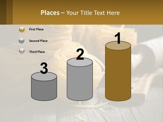 A Wooden Table Topped With Lots Of Pasta PowerPoint Template