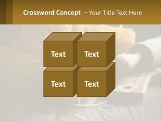 A Wooden Table Topped With Lots Of Pasta PowerPoint Template