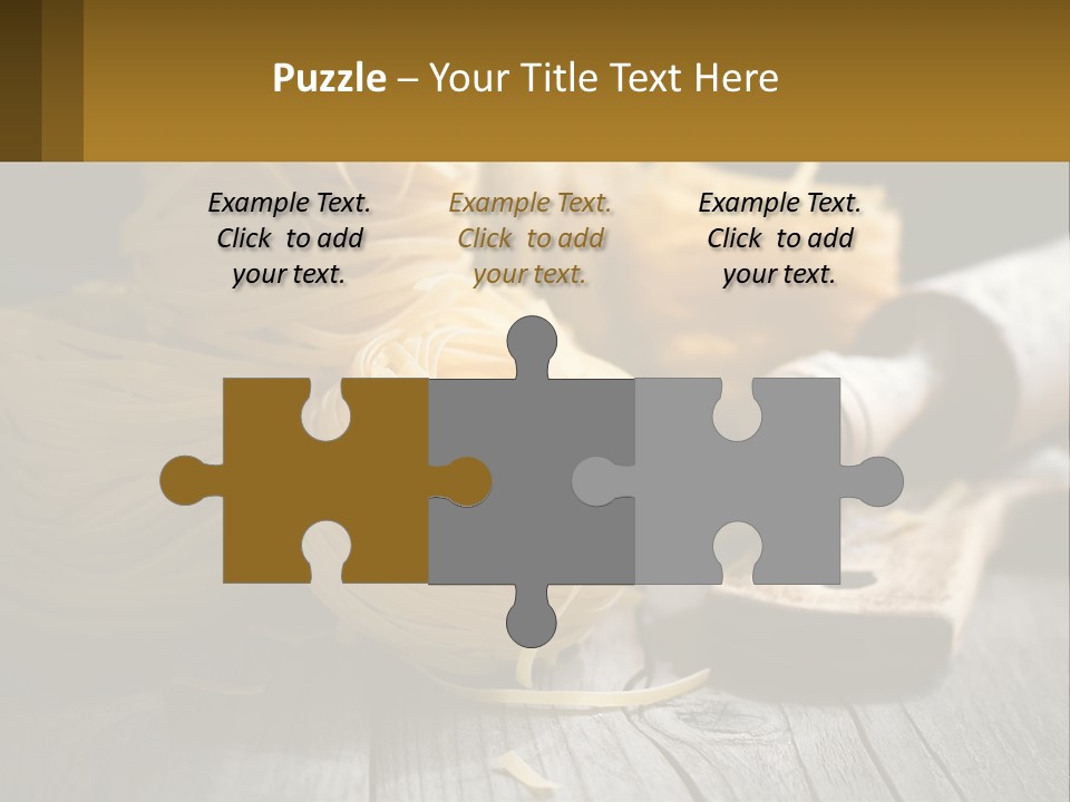 A Wooden Table Topped With Lots Of Pasta PowerPoint Template