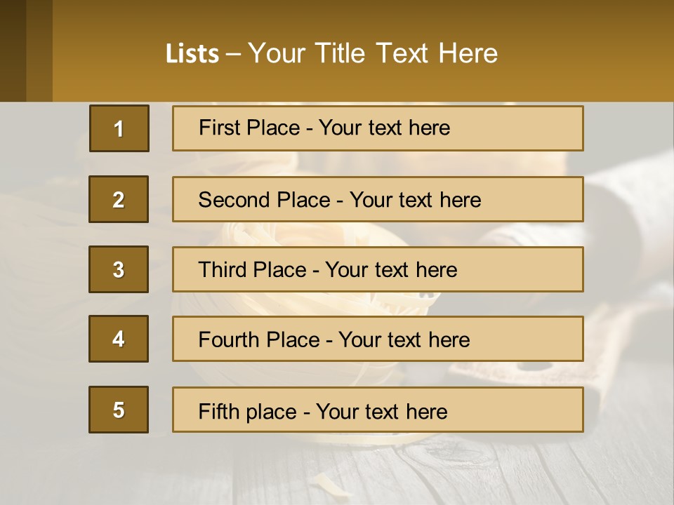 A Wooden Table Topped With Lots Of Pasta PowerPoint Template