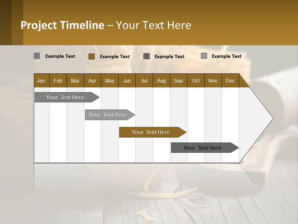 A Wooden Table Topped With Lots Of Pasta PowerPoint Template