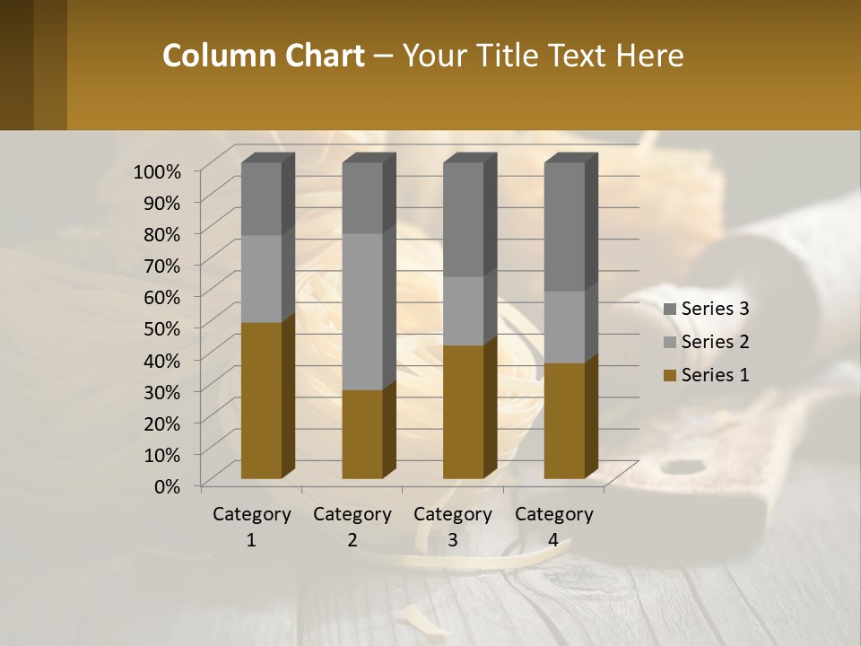 A Wooden Table Topped With Lots Of Pasta PowerPoint Template