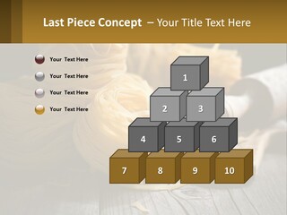 A Wooden Table Topped With Lots Of Pasta PowerPoint Template