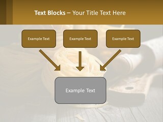 A Wooden Table Topped With Lots Of Pasta PowerPoint Template