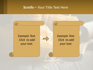 A Wooden Table Topped With Lots Of Pasta PowerPoint Template