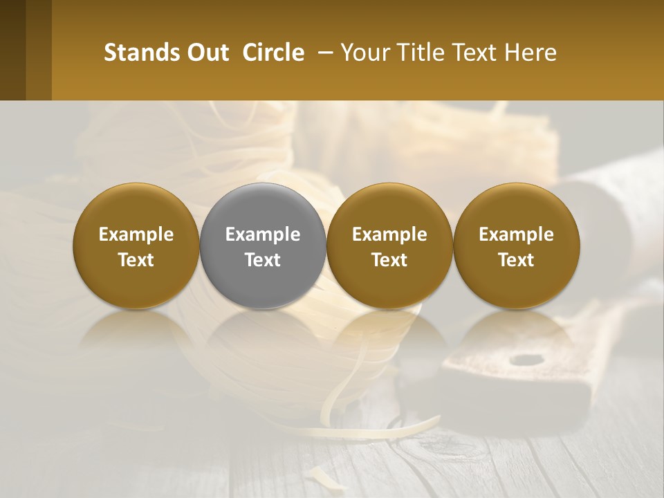 A Wooden Table Topped With Lots Of Pasta PowerPoint Template