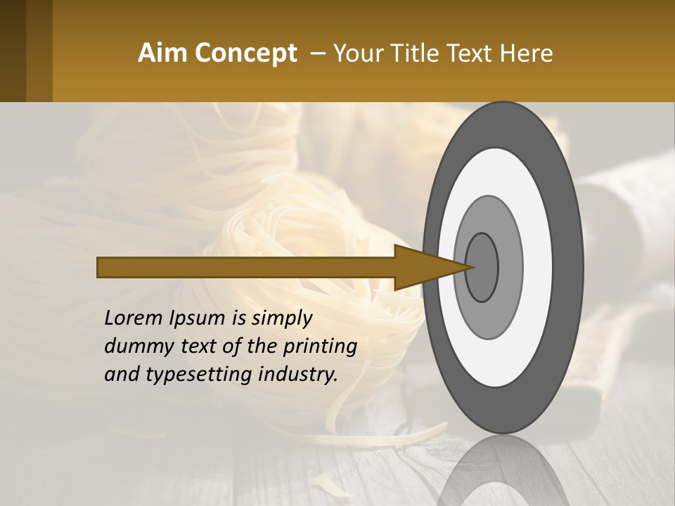 A Wooden Table Topped With Lots Of Pasta PowerPoint Template