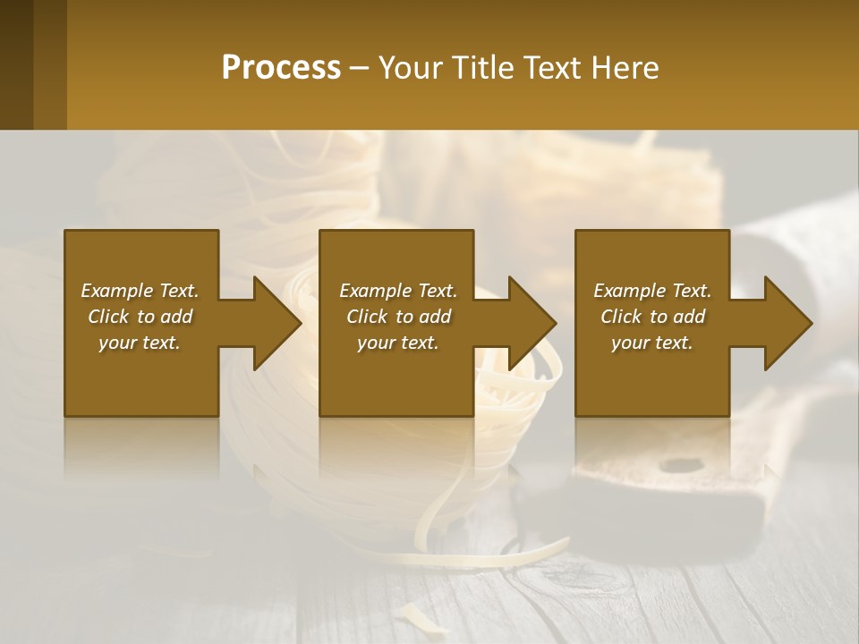 A Wooden Table Topped With Lots Of Pasta PowerPoint Template