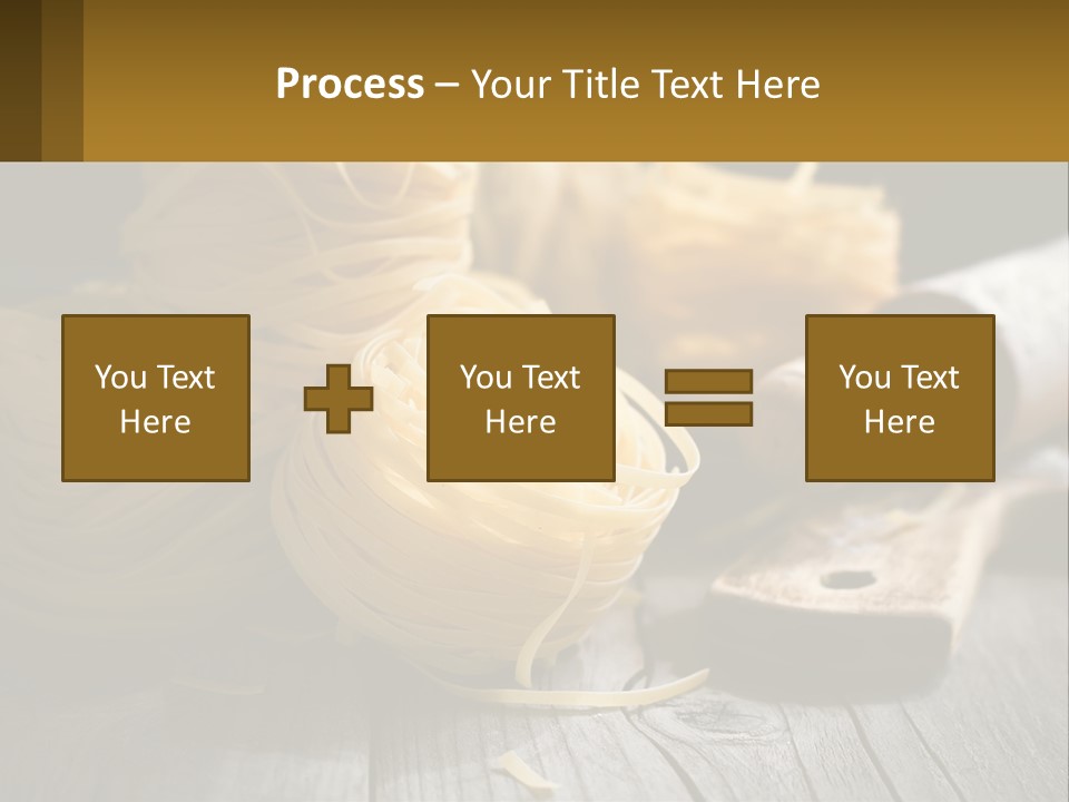 A Wooden Table Topped With Lots Of Pasta PowerPoint Template