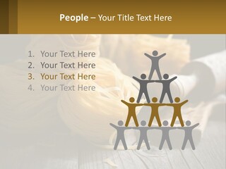 A Wooden Table Topped With Lots Of Pasta PowerPoint Template