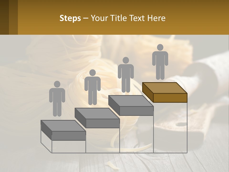 A Wooden Table Topped With Lots Of Pasta PowerPoint Template