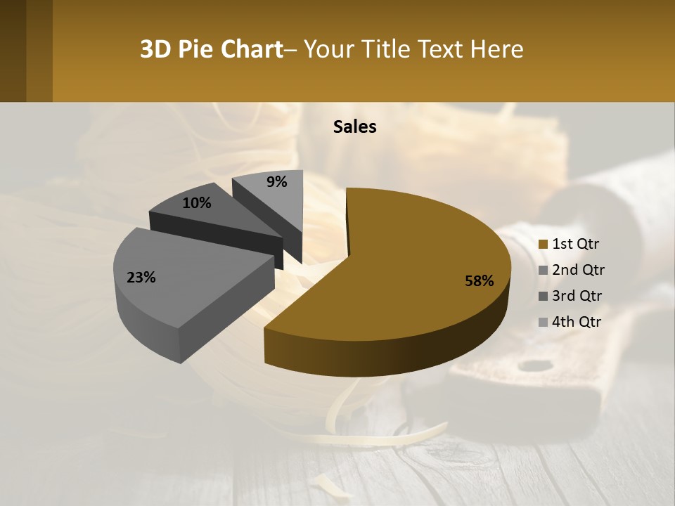 A Wooden Table Topped With Lots Of Pasta PowerPoint Template