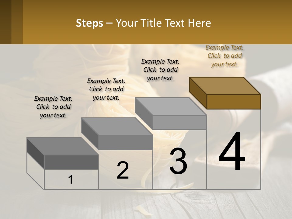 A Wooden Table Topped With Lots Of Pasta PowerPoint Template