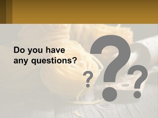 A Wooden Table Topped With Lots Of Pasta PowerPoint Template