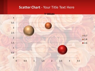 A Bunch Of Roses With A Red Background PowerPoint Template