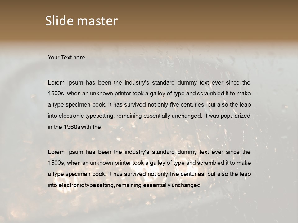 A Rain Covered Window With The Words Name Of Presentation Company Name PowerPoint Template