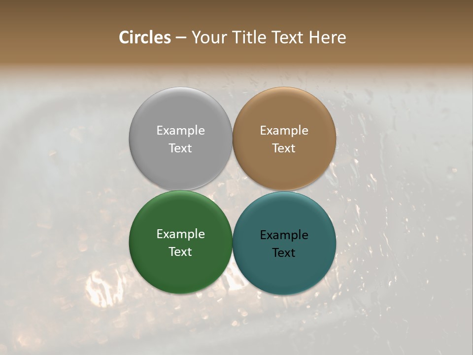 A Rain Covered Window With The Words Name Of Presentation Company Name PowerPoint Template