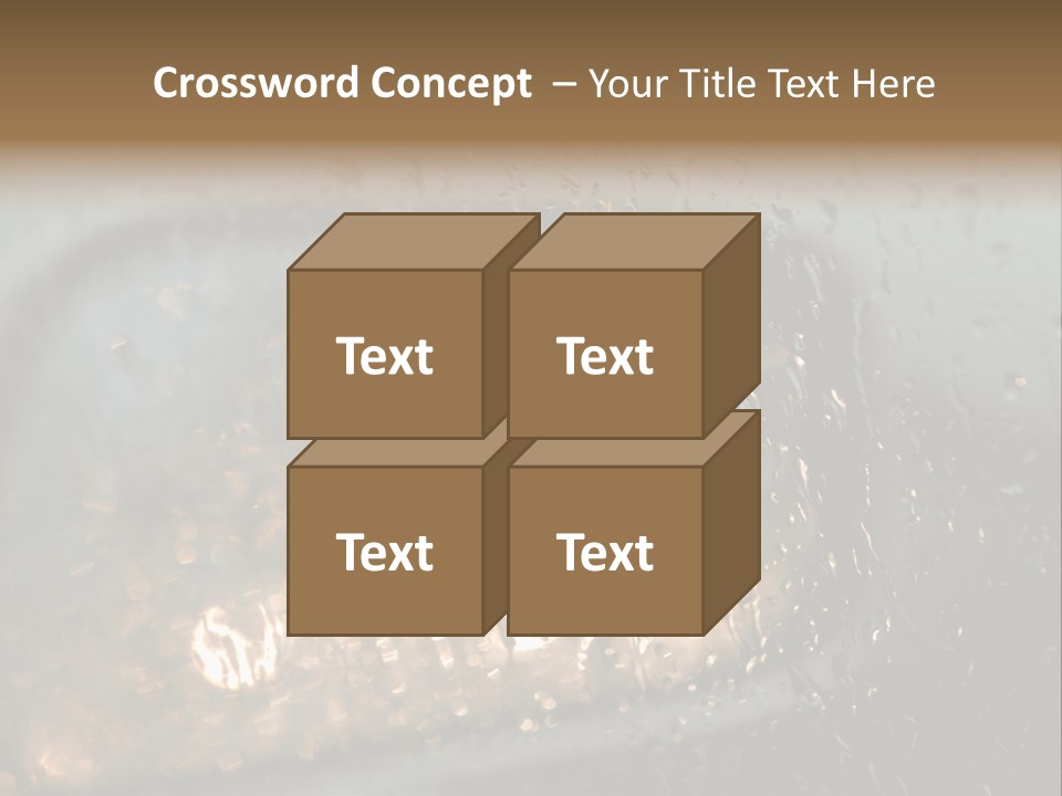 A Rain Covered Window With The Words Name Of Presentation Company Name PowerPoint Template