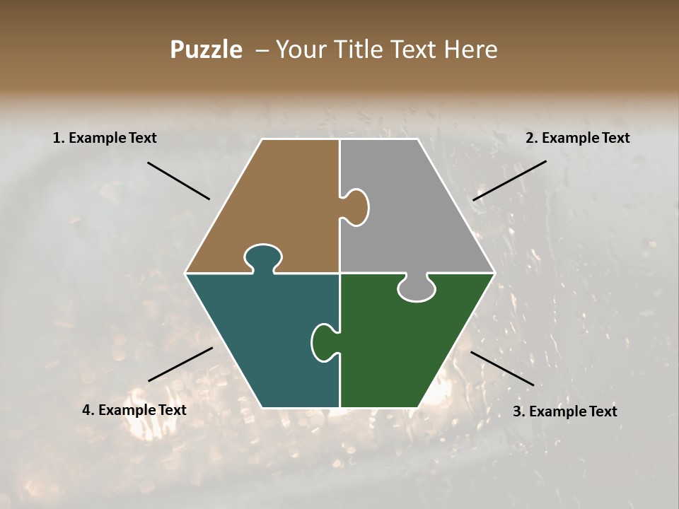 A Rain Covered Window With The Words Name Of Presentation Company Name PowerPoint Template