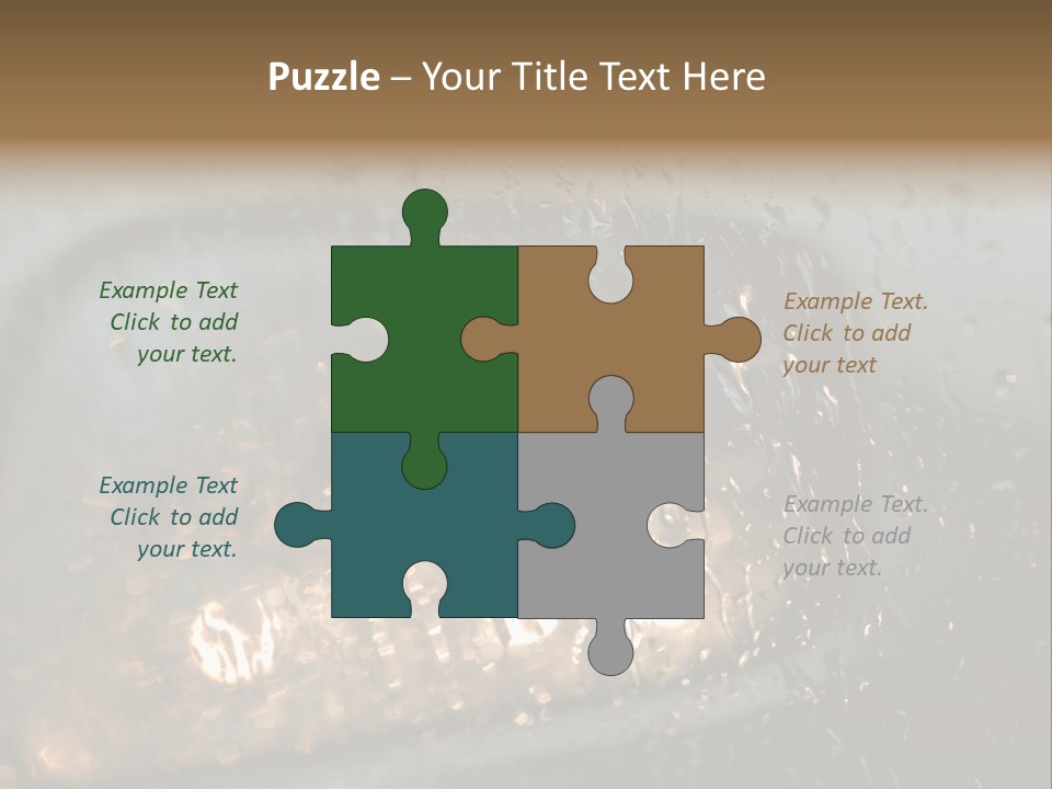 A Rain Covered Window With The Words Name Of Presentation Company Name PowerPoint Template