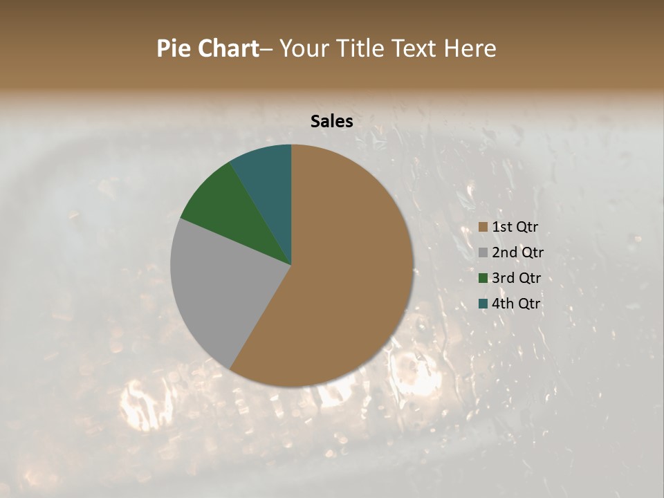A Rain Covered Window With The Words Name Of Presentation Company Name PowerPoint Template