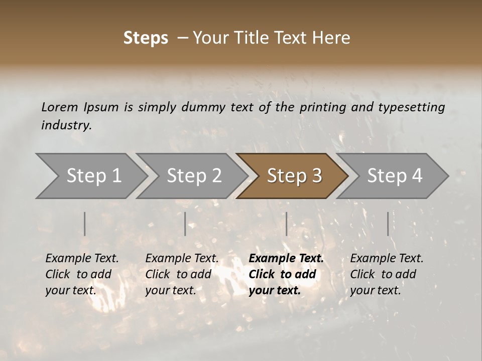 A Rain Covered Window With The Words Name Of Presentation Company Name PowerPoint Template