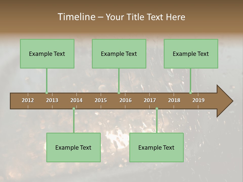 A Rain Covered Window With The Words Name Of Presentation Company Name PowerPoint Template