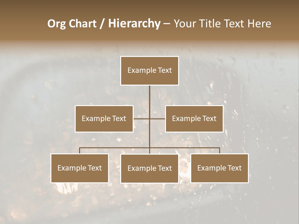 A Rain Covered Window With The Words Name Of Presentation Company Name PowerPoint Template