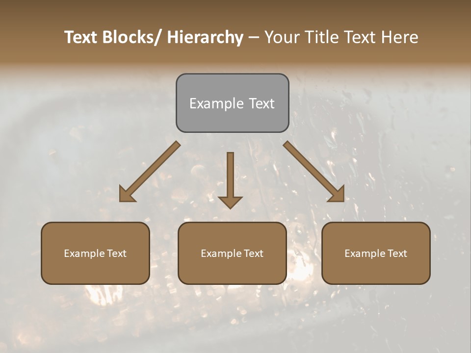 A Rain Covered Window With The Words Name Of Presentation Company Name PowerPoint Template