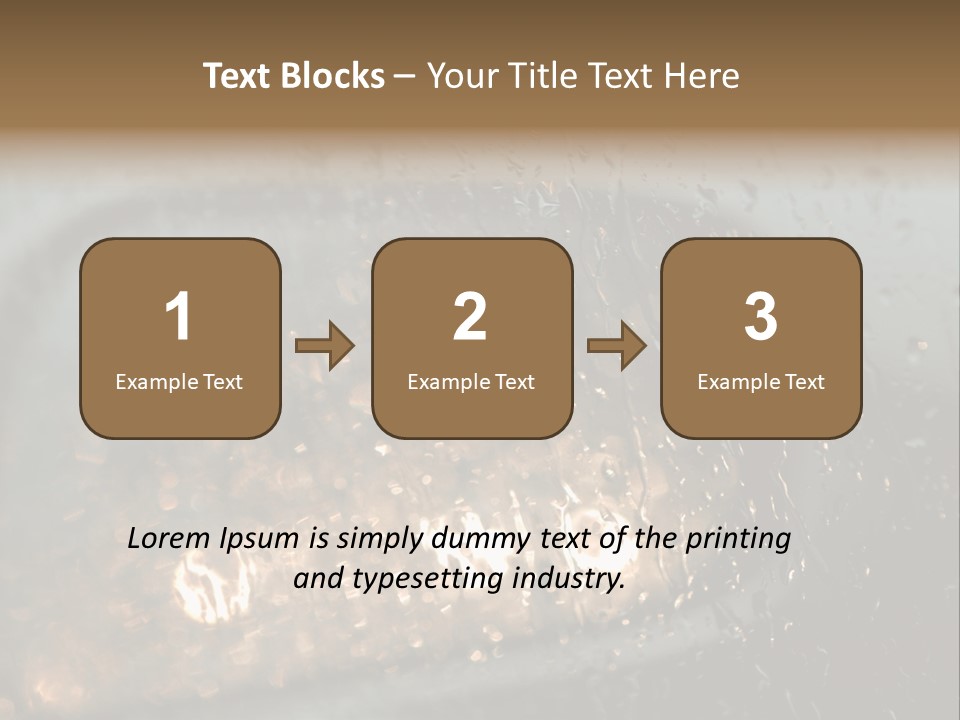 A Rain Covered Window With The Words Name Of Presentation Company Name PowerPoint Template