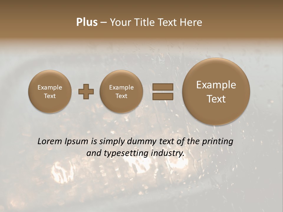 A Rain Covered Window With The Words Name Of Presentation Company Name PowerPoint Template