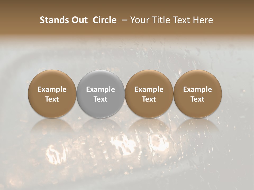 A Rain Covered Window With The Words Name Of Presentation Company Name PowerPoint Template