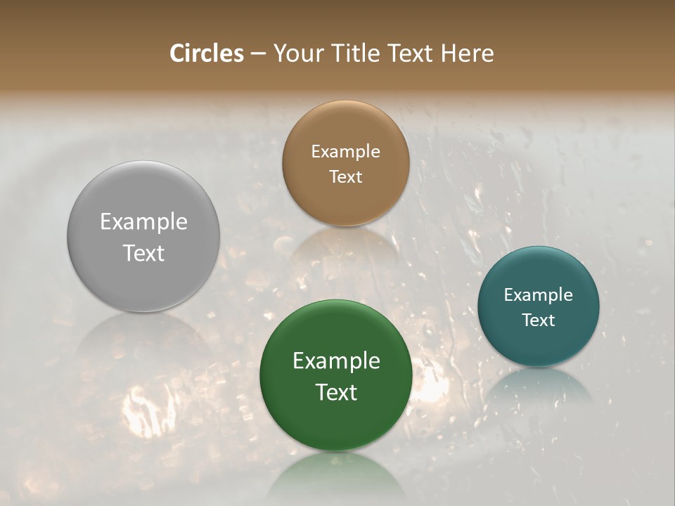 A Rain Covered Window With The Words Name Of Presentation Company Name PowerPoint Template