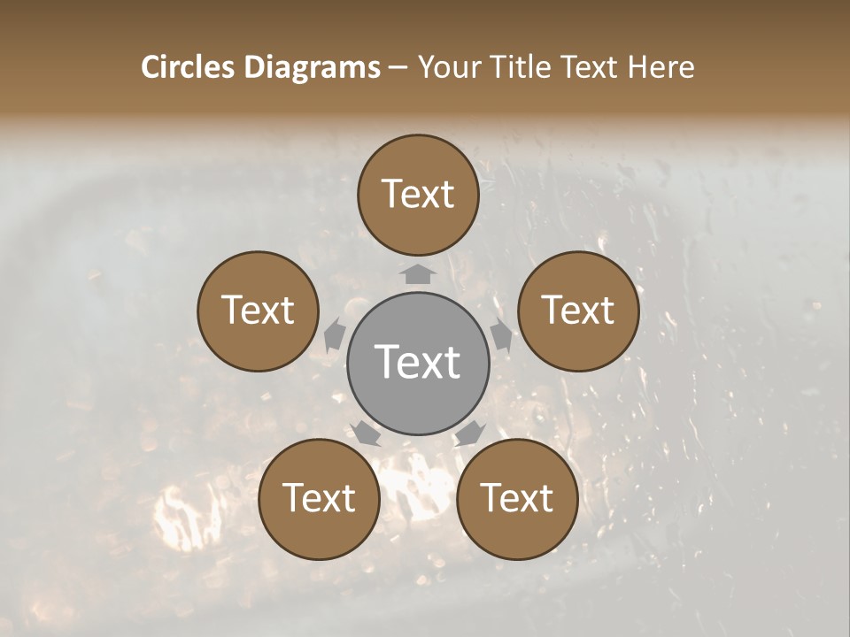 A Rain Covered Window With The Words Name Of Presentation Company Name PowerPoint Template