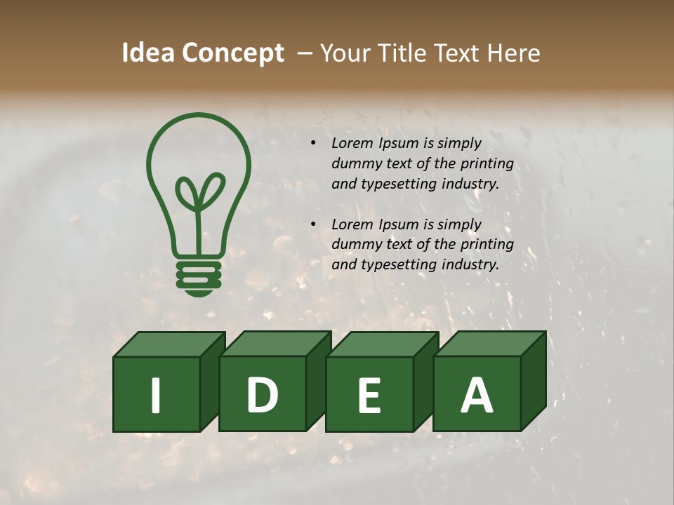 A Rain Covered Window With The Words Name Of Presentation Company Name PowerPoint Template