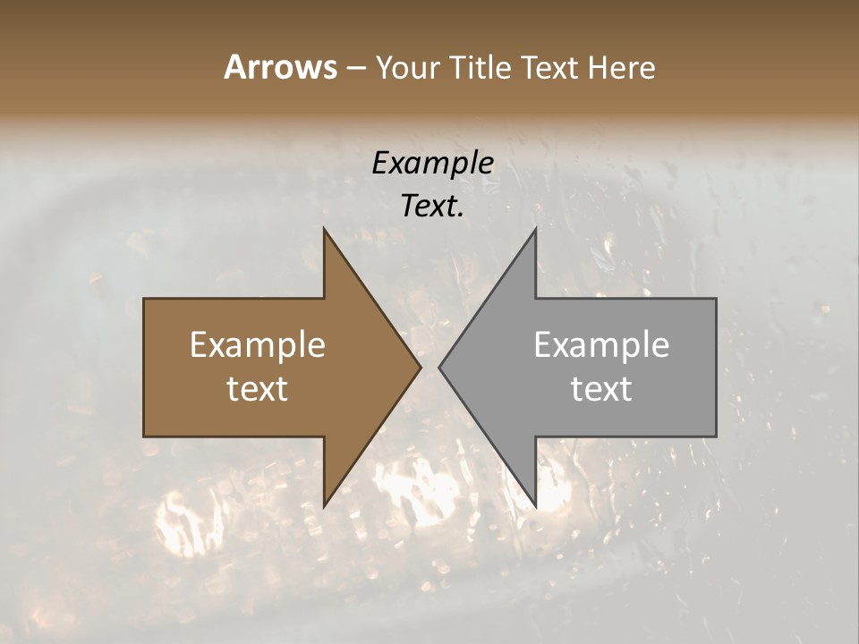 A Rain Covered Window With The Words Name Of Presentation Company Name PowerPoint Template