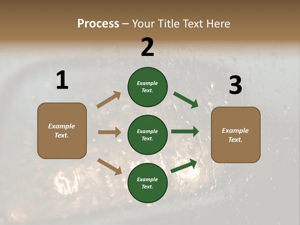 A Rain Covered Window With The Words Name Of Presentation Company Name PowerPoint Template