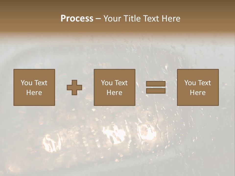 A Rain Covered Window With The Words Name Of Presentation Company Name PowerPoint Template