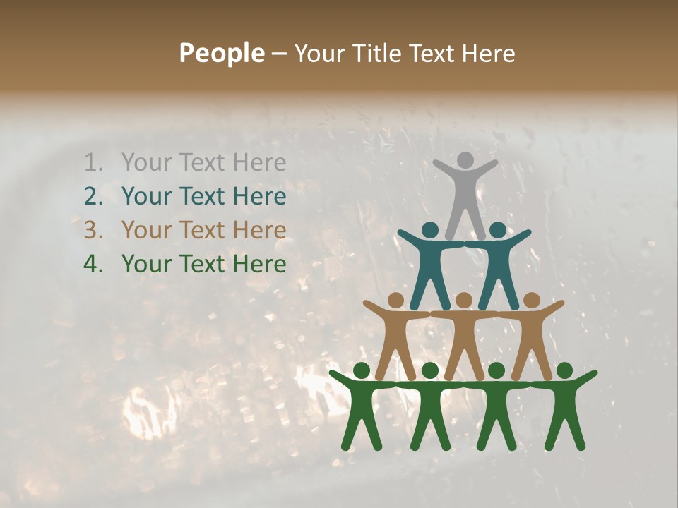 A Rain Covered Window With The Words Name Of Presentation Company Name PowerPoint Template