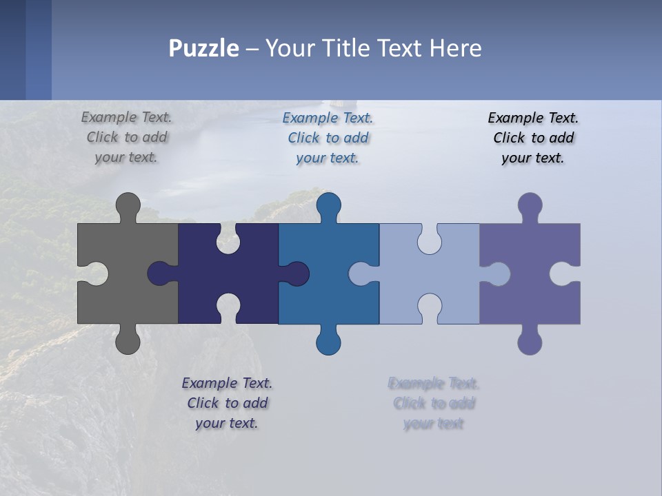 A Large Body Of Water Surrounded By Mountains PowerPoint Template