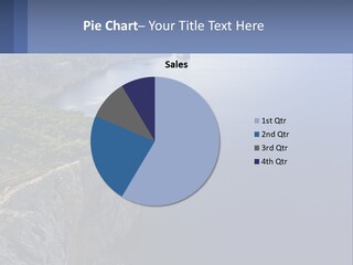 A Large Body Of Water Surrounded By Mountains PowerPoint Template