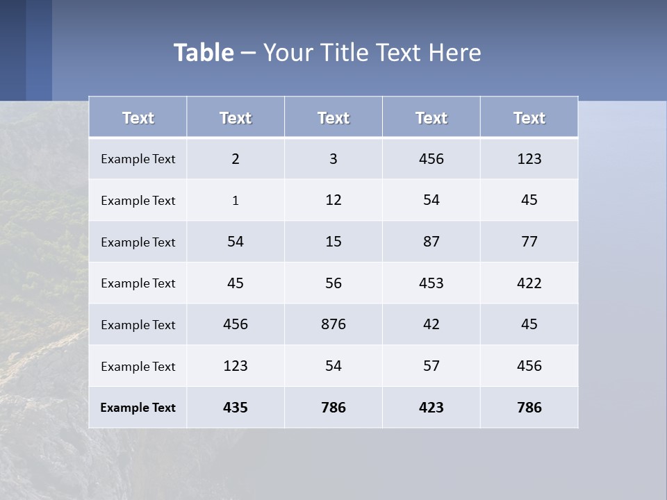 A Large Body Of Water Surrounded By Mountains PowerPoint Template
